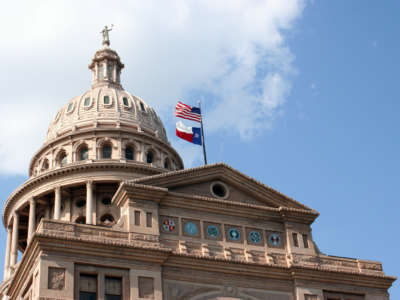 The State Capitol Building in downtown Austin, Texas.