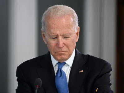 Joeseph Robinette Biden pouts