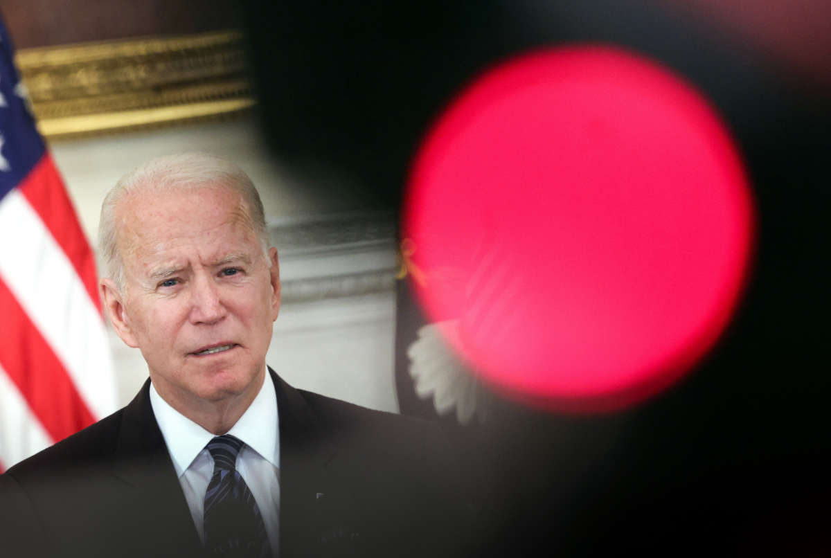 President Joe Biden speaks on gun crime prevention measures at the White House on June 23, 2021, in Washington, D.C.