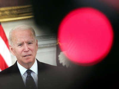 President Joe Biden speaks on gun crime prevention measures at the White House on June 23, 2021, in Washington, D.C.