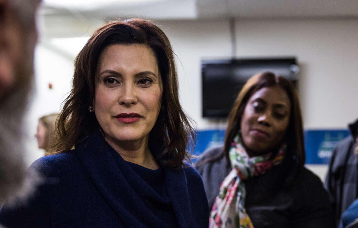 Gretchen Whitmer is seen at the United Precinct Delegates office in Detroit, Michigan, on December 19, 2017.