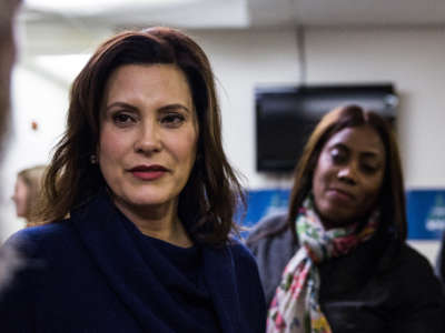 Gretchen Whitmer is seen at the United Precinct Delegates office in Detroit, Michigan, on December 19, 2017.