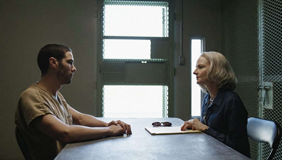 Jodie Foster and Tahar Rahim in The Mauritanian.