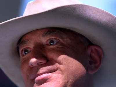 Jeff Bezos in a cowboy hat