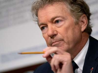 Senator Rand Paul (R-Kentucky) speaks during the Senate Health, Education, Labor, and Pensions Committee hearing on Capitol Hill in Washington, D.C., on July 20, 2021.