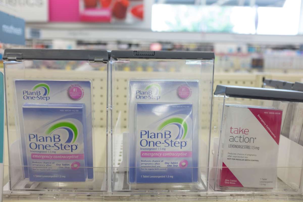 Plan-B is seen on a store shelf