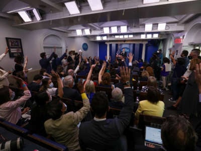 National Security Adviser Jake Sullivan holds a press conference on developments in Afghanistan, in the James Brady Press Briefing Room of the White House on August 17, 2021, in Washington, D.C.