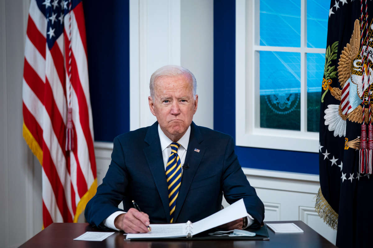 President Joseph Robinette Biden pouts