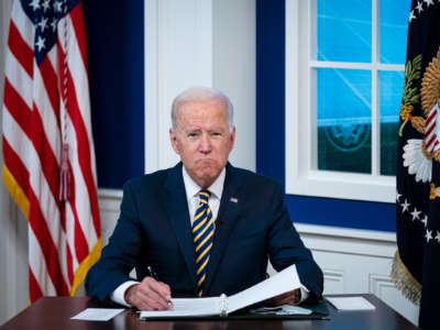 President Joseph Robinette Biden pouts
