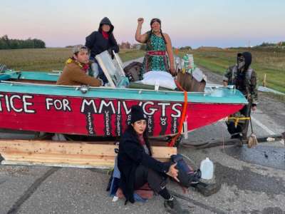 On September 7, 2021, Water Protectors erected multiple blockades at a major U.S.-Canadian tar sands terminal in Clearbrook, Minnesota, in direct opposition to Enbridge's Line 3.