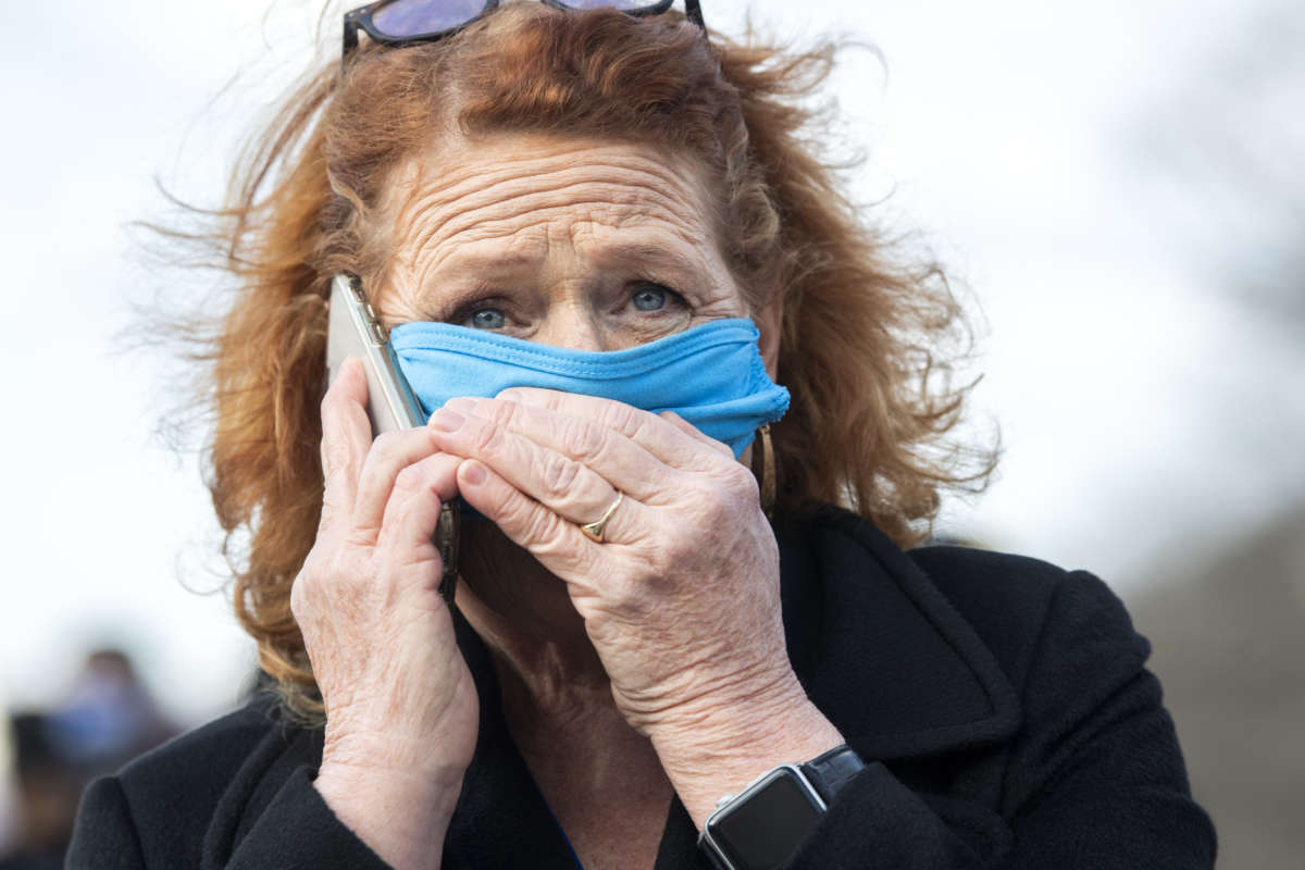 Former Sen. Heidi Heitkamp attends the inauguration of President Joe Biden on the West Front of the U.S. Capitol in Washington, D.C., on January 20, 2021.