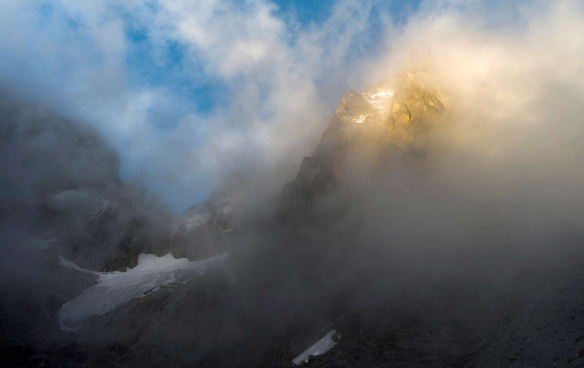 Mount Kenya National Park and Reserve, home to the glacial lake Tyndall Tarn and shrinking Tyndall Glacier, is pictured in the highlands of central Kenya, on November 25, 2012.