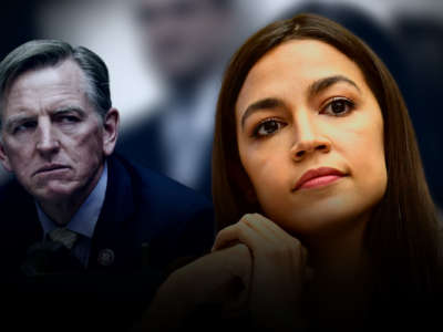 Paul Gosar and Alexandria Ocasio-Cortez