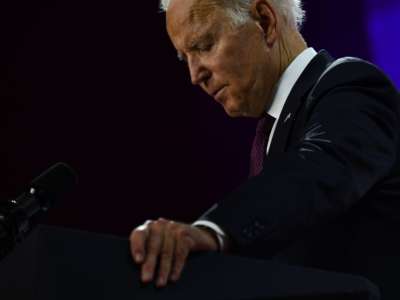 President Joe Biden addresses a press conference at the end of the G20 of World Leaders Summit on October 31, 2021, in Rome, Italy.