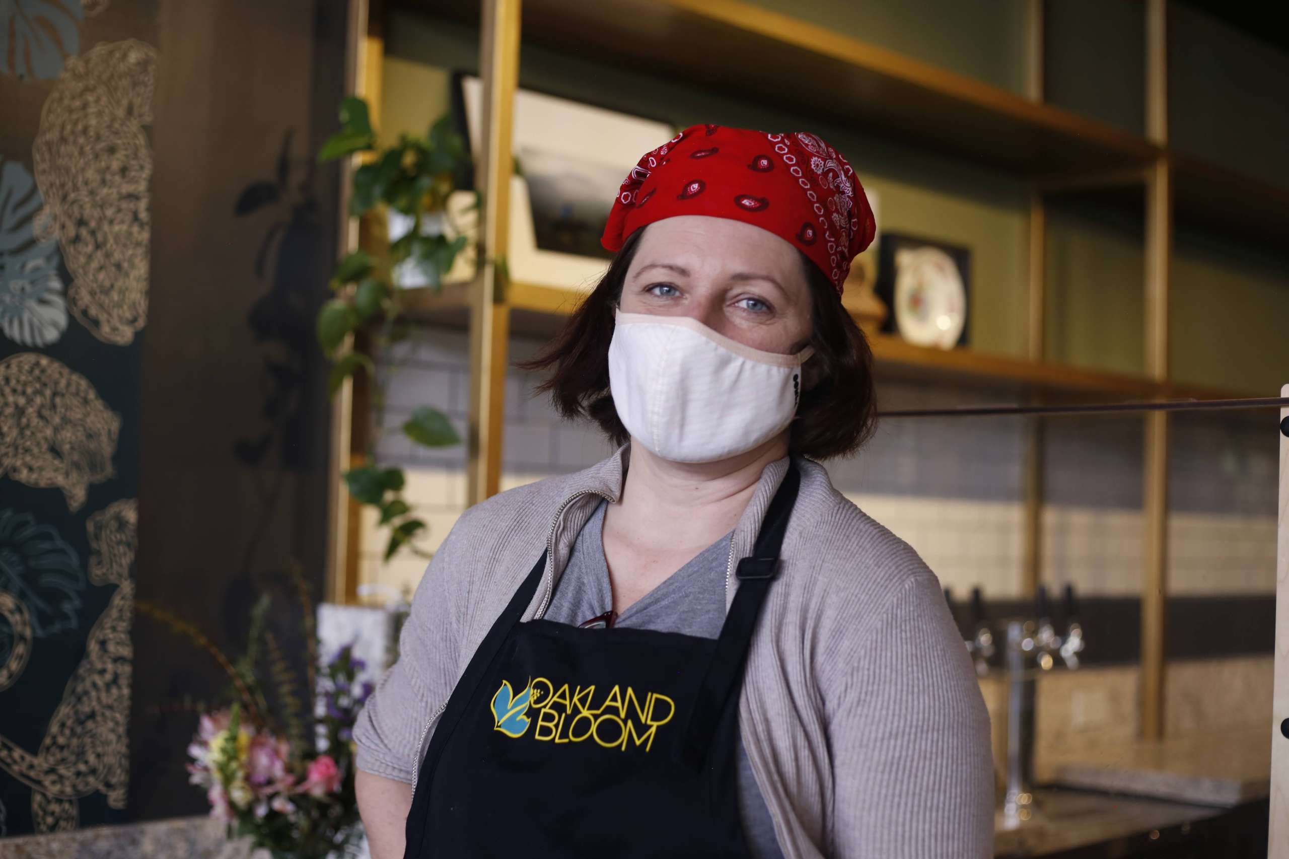 Sanela poses at her first pop-up at the newly opened kitchen space and restaurant.