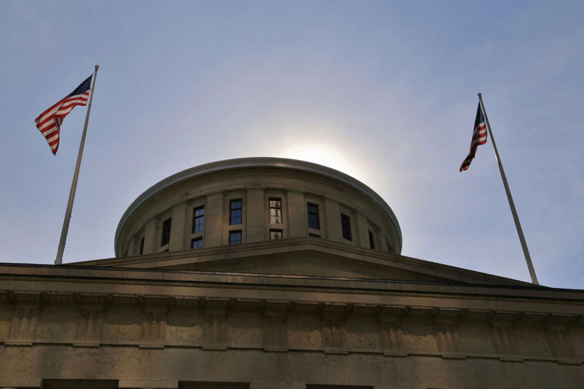 The Ohio Statehouse, located in Columbus, Ohio.