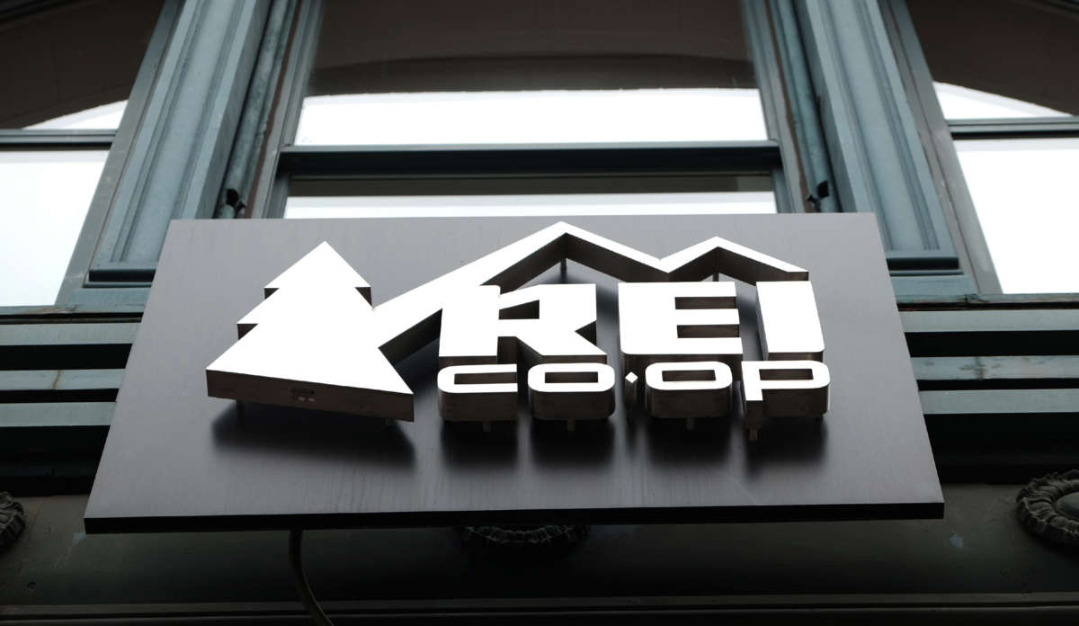 REI's flagship New York store stands in Lower Manhattan on January 25, 2022, in New York City.