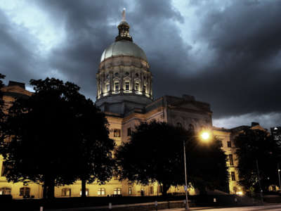 The Georgia state capitol building is pictured in Atlanta, Georgia.