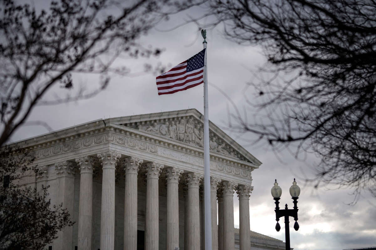 A view of the U.S. Supreme Court on January 18, 2022, in Washington, D.C.