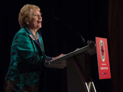 Diana Davis Spencer, chairman and president of The Diana Davis Spencer Foundation, speaks at City Year's Action Gala on April 21, 2016.