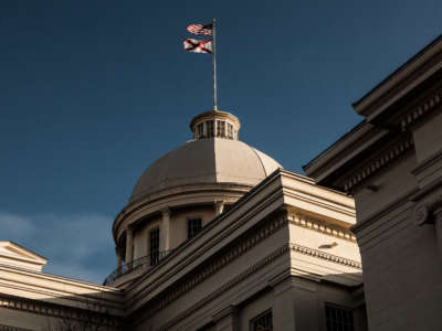 Alabama's state capitol building is pictured in Montgomery, Alabama.