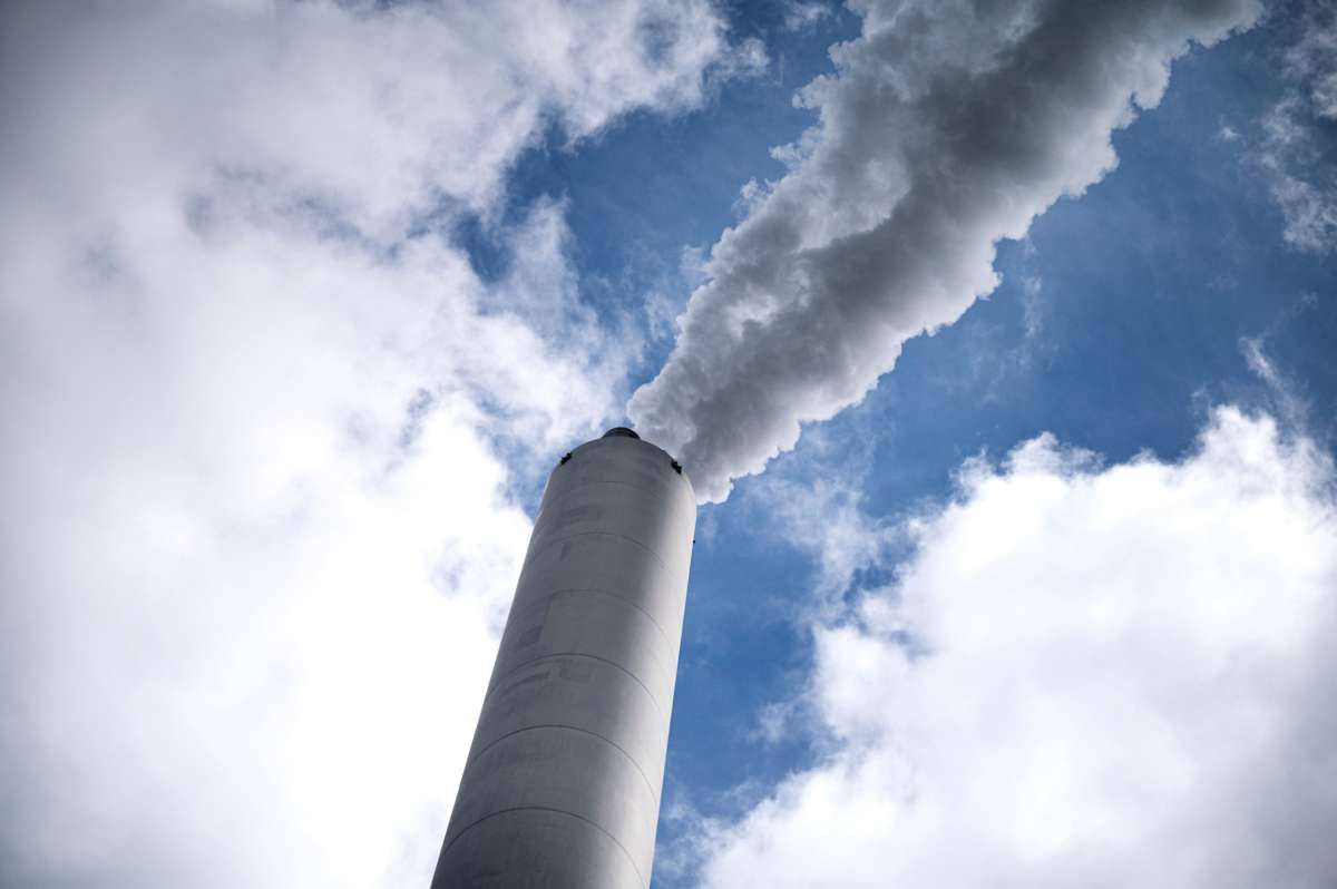 A detail of the pilot carbon dioxide capture plant is pictured at Amager Bakke waste incinerator in Copenhagen, Denmark, on June 24, 2021.