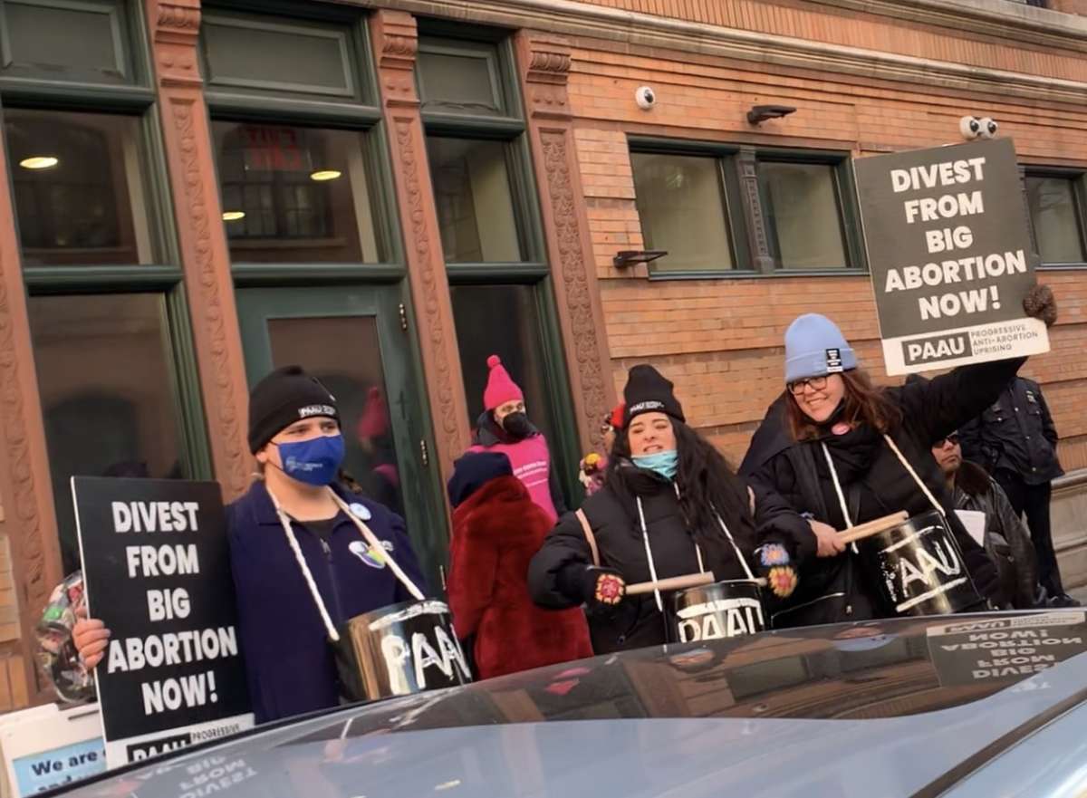 Lauren Handy (right) was one of nine anti-abortion activists who were charged on March 30 with violating the Freedom of Access to Clinic Entrances (FACE) Act.