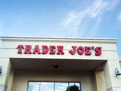 Trader Joe's front entrance in Santa Maria, California.