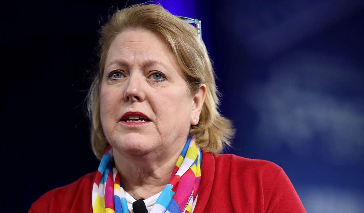 Virginia 'Ginni' Thomas, wife of Supreme Court Associate Justice Clarence Thomas, moderates a panel discussion during the Conservative Political Action Conference at the Gaylord National Resort and Convention Center February 23, 2017, in National Harbor, Maryland.