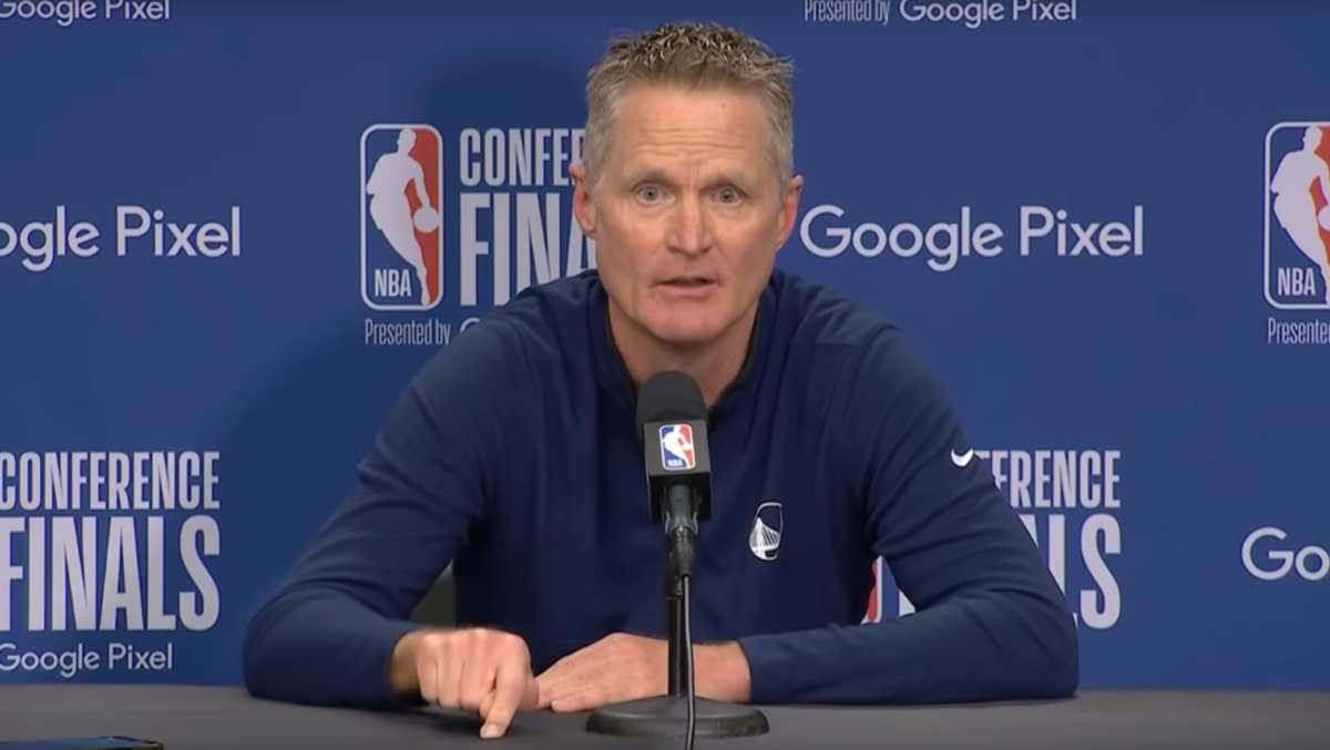 Steve Kerr speaks on the mass shooting at Robb Elementary School in Uvalde, Texas.