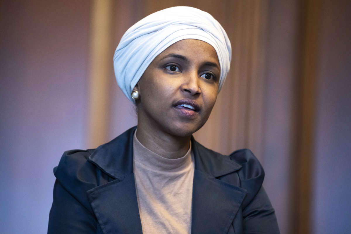 Rep. Ilhan Omar in U.S. Capitol building