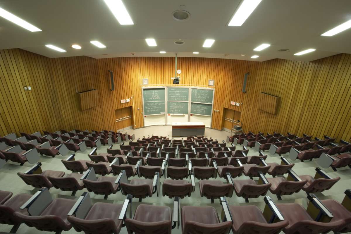 Empty lecture university lecture hall