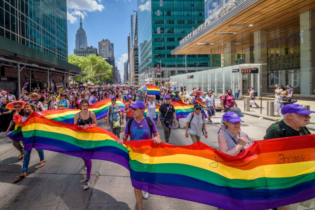 Thousands of New Yorkers ditched the corporate sponsored Heritage of Pride Parade to participate on the Reclaim Pride Coalition's Queer Liberation March in 2019 where no police, politicians or corporations were allowed to participate.