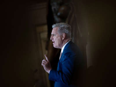 House Minority Leader Kevin McCarthy on Capitol Hill on May 18, 2022, in Washington, D.C.