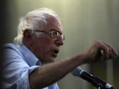 Sen. Bernie Sanders speaks in Chicago, Illinois, on June 16, 2022.