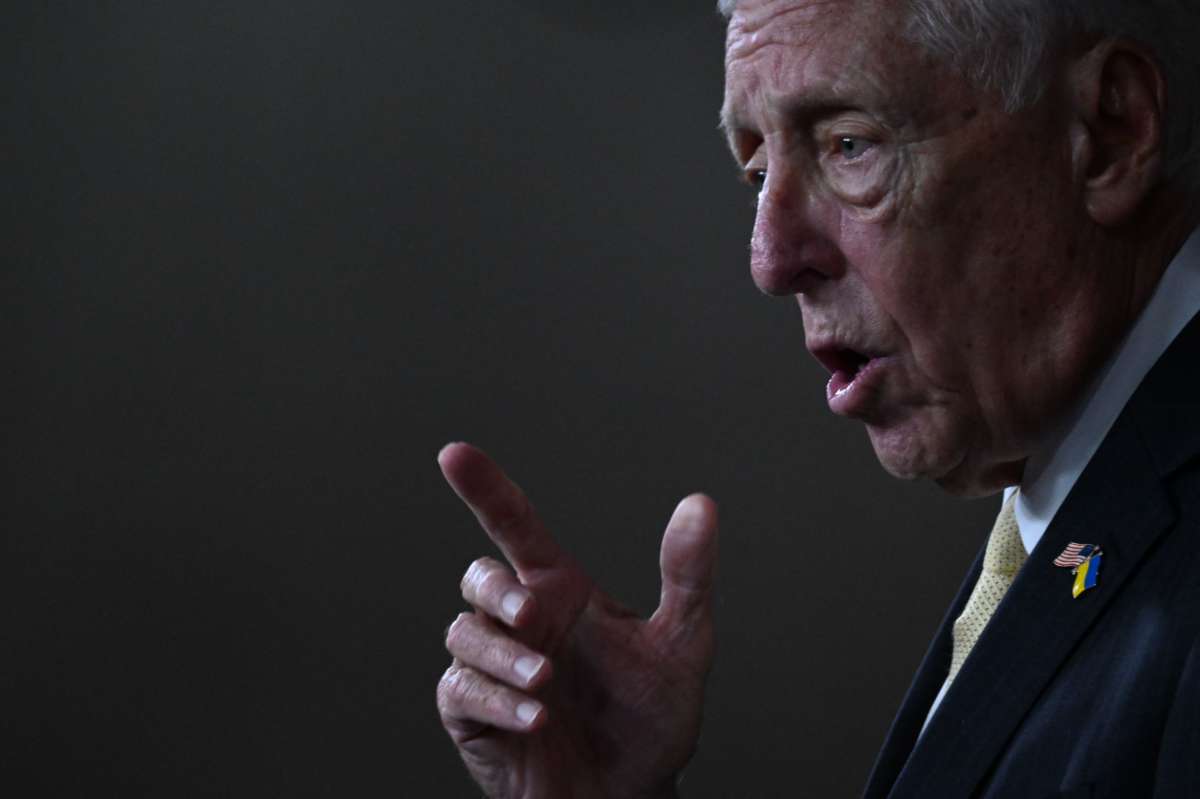 House Majority Leader Steny Hoyer speaks during a news conference regarding the baby formula shortage, on Capitol Hill in Washington, D.C., on May 17, 2022.