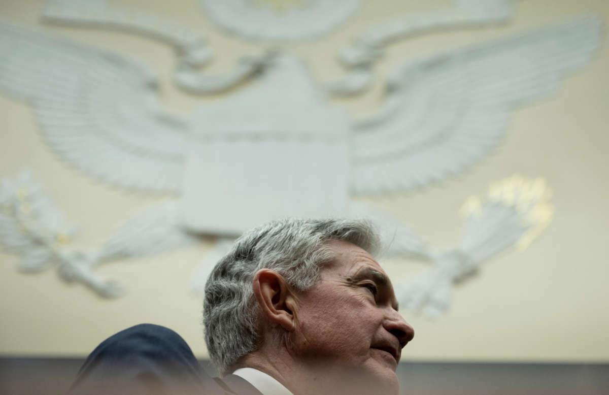 Chairman of the Federal Reserve Jerome H. Powell arrives for a hearing of the House Committee on Financial Services on Capitol Hill on June 23, 2022, in Washington, D.C.