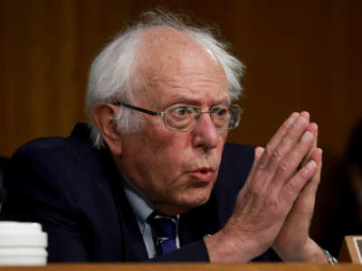 Sen. Bernie Sanders (I-Vermont) speaks during a hearing on Capitol Hill on June 16, 2022 in Washington, D.C.