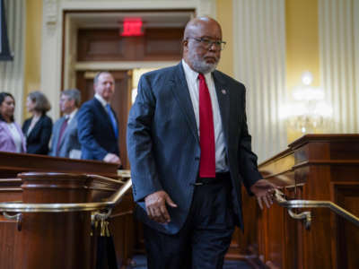 Rep. Bennie Thompson is seen during a House Select Committee to Investigate the January 6th hearing in the Cannon House Office Building on June 16, 2022, in Washington, D.C.
