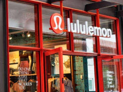 Lululemon Athletica store exterior seen in Ponce City Market in Old Fourth Ward, Georgia.