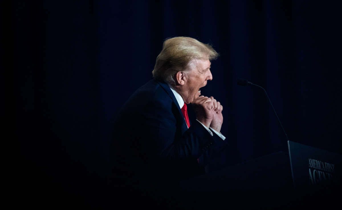 Former President Donald Trump speaks during the America First Agenda Summit organized by America First Policy Institute AFPI on July 26, 2022, in Washington, D.C.