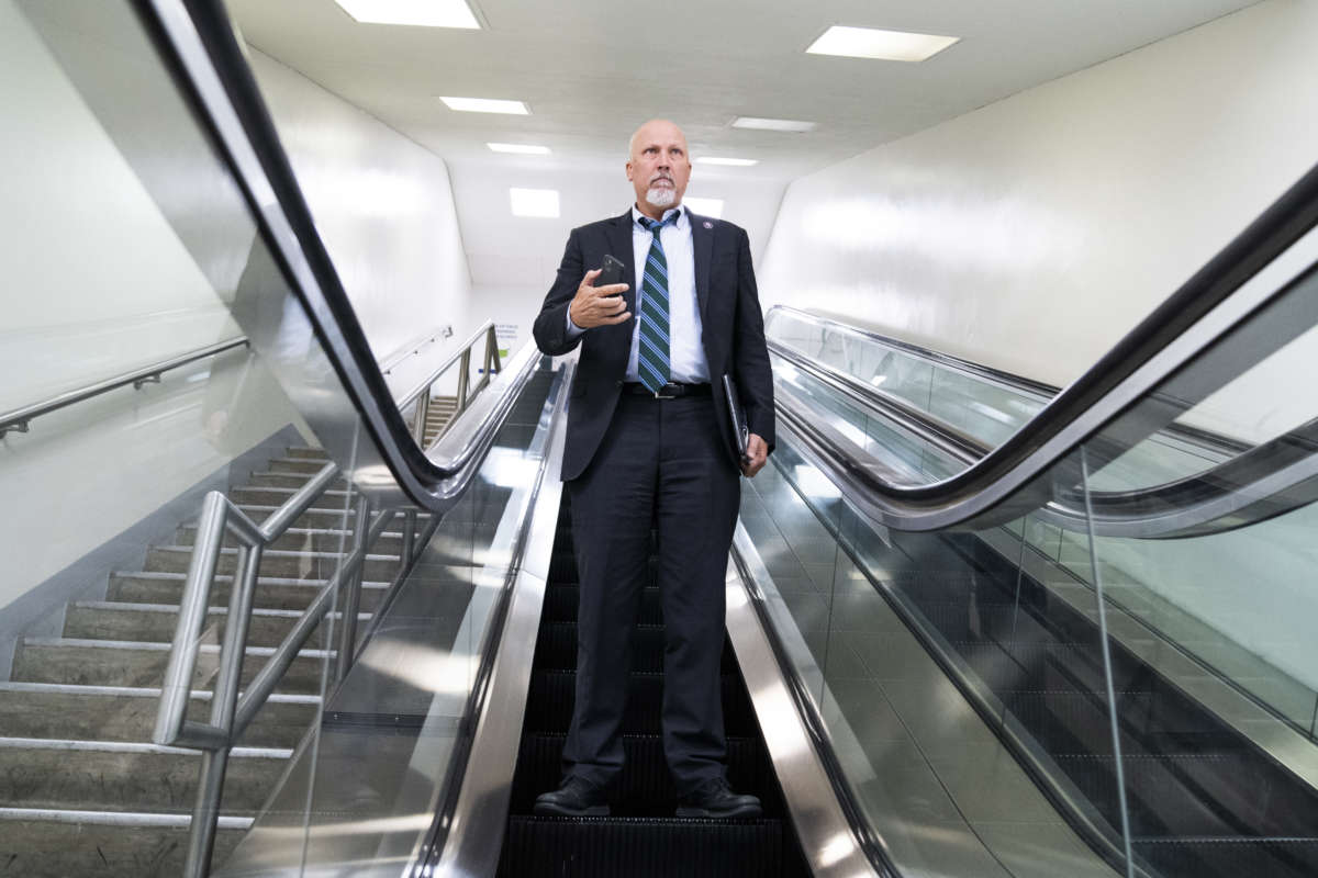 Rep. Chip Roy is seen in the subway in Washington, D.C., on November 17, 2021.