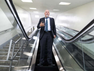 Rep. Chip Roy is seen in the subway in Washington, D.C., on November 17, 2021.