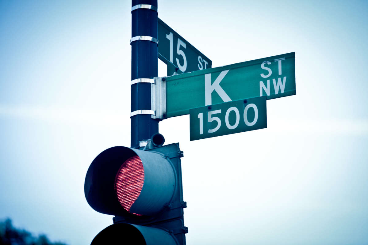 K Street sign, Washington D.C.