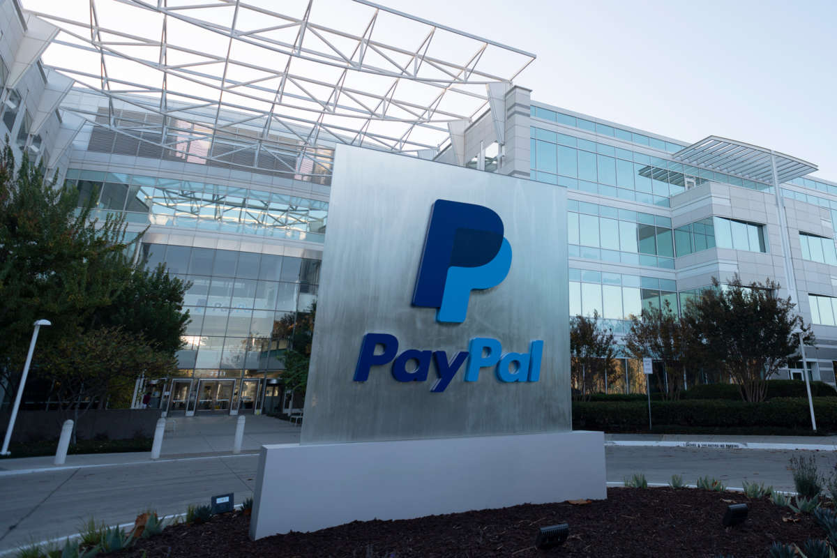 An exterior shot of the PayPal offices