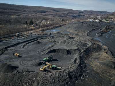 An anthracite coal mine in Maizeville, Pennsylvania, on March 3, 2022.
