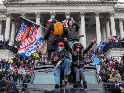 Donald Trump supporters on January 6, 2021 as a mob breached the Capitol in hopes of overturning the 2020 presidential election.