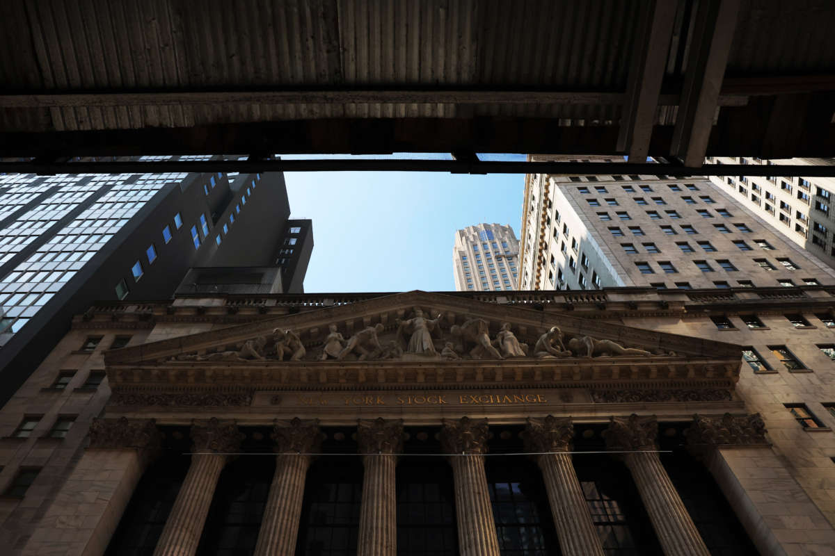 The New York Stock Exchange is seen during afternoon trading on September 13, 2022, in New York City.