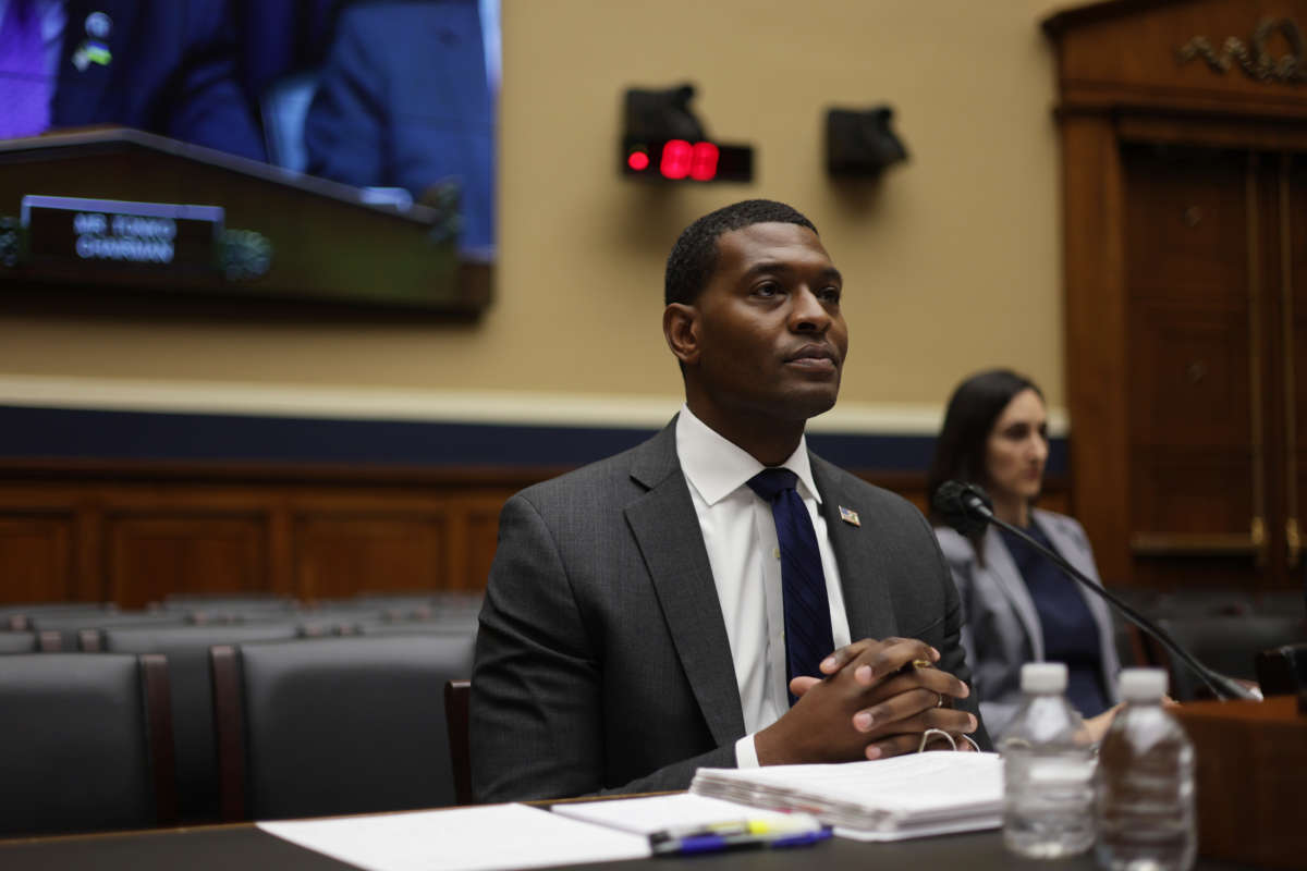 Environmental Protection Agency Administrator Michael Regan testifies during a hearing before the Environment and Climate Change Subcommittee of House Committee on Energy and Commerce at Rayburn House Office Building on May 17, 2022, in Washington, D.C.