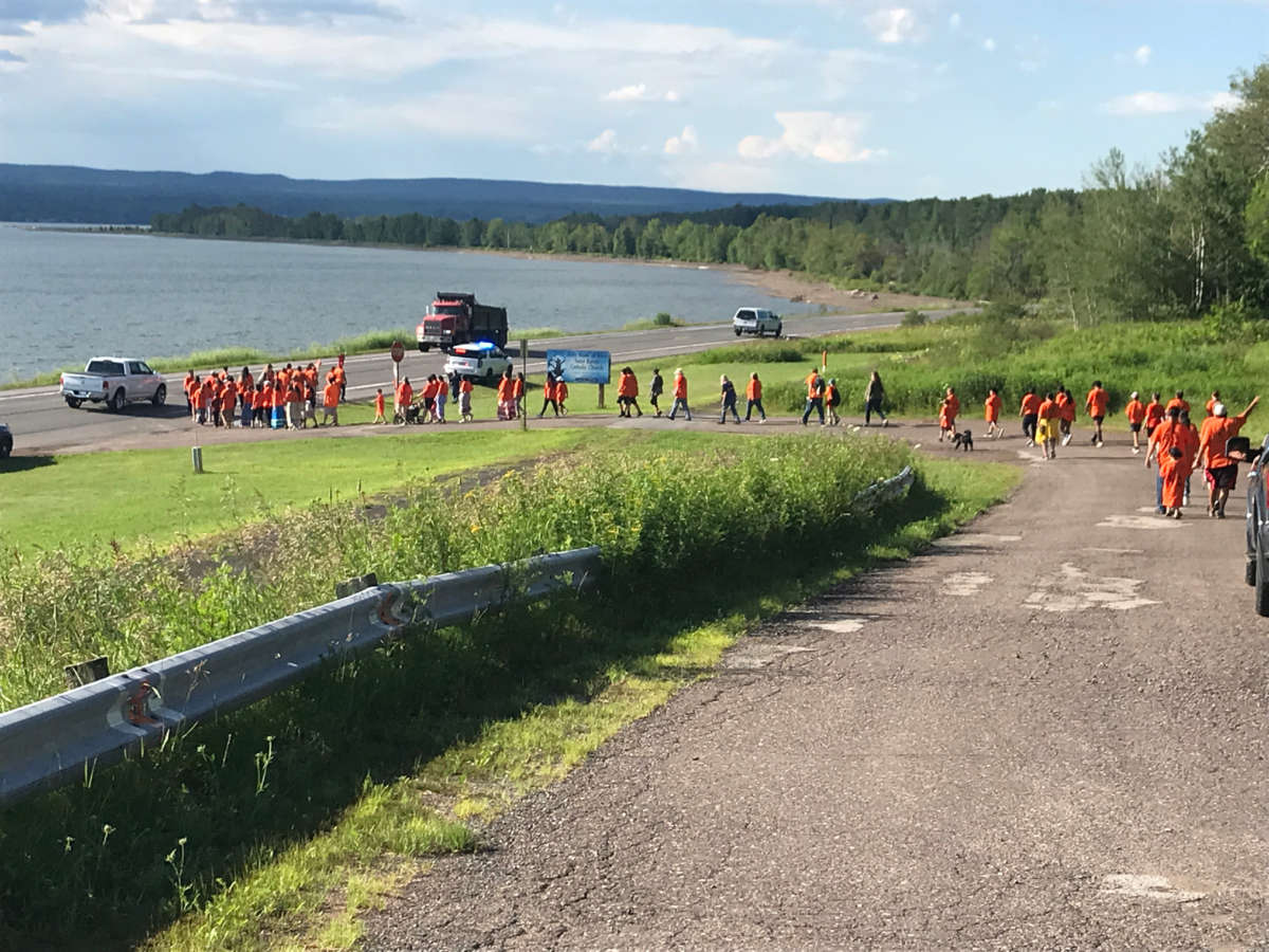 The 2nd Annual Children’s Remembrance Walk in Baraga, Michigan, held on July 23, 2022.
